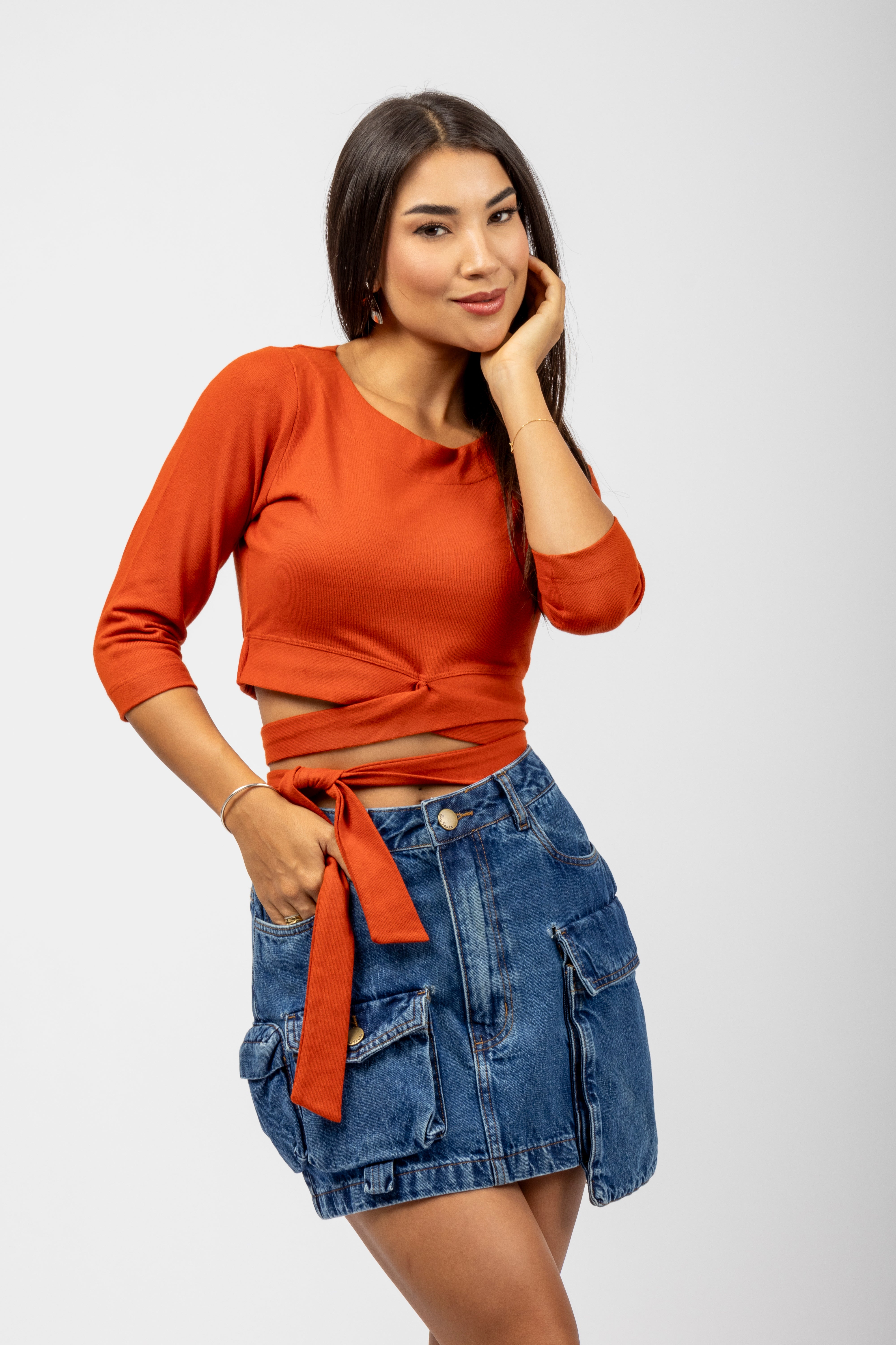 Cropped com Amarração